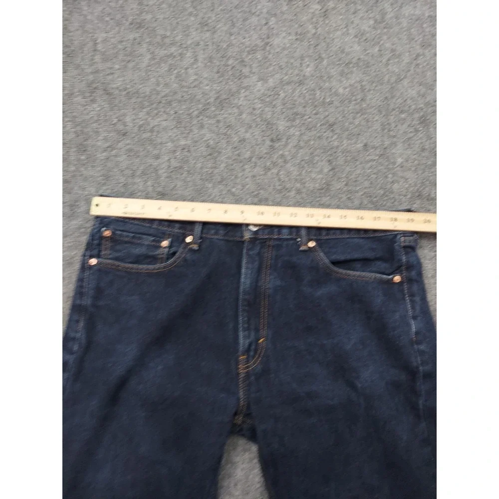 Lot 2 LEVIS 505 Jeans Men 38x34 Dark & Light Wash Regular Fit Straight Leg Denim